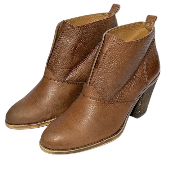 Lucky Brand Women's Ehllen Heeled Ankle‎ Boots Booties Leather Size 8.5 - Picture 1 of 8